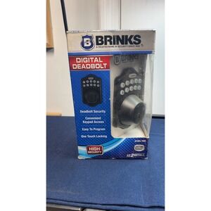 NWT Brinks | Digital Deadbolt Keypad Entry Door Lock | Tuscan Bronze 2780-150